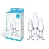 3pc Anal Set – Ensemble De Plugs Anale En Verre – Gläs