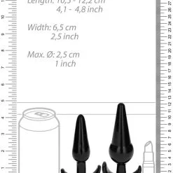 4-Pieces Butt Plug Set Super Flexible – N80 – Ensemble De Plugs Anales – Sono -Pour couple boutique 4 Pieces Butt Plug Set Super Flexible N80 Ensemble de Plugs Anales Sono 5