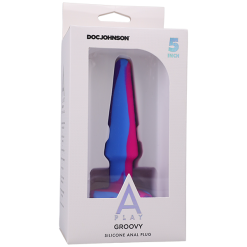 5 Inch – Groovy – A-Play – Plug Anale En Silicone – Doc Jonhson -Pour couple boutique 5 Inch Groovy Plug Anale en Silicone Doc Jonhson 3