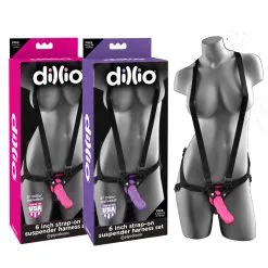 6″ Strap-On Suspender – Harness Set – Harnais – Dillio