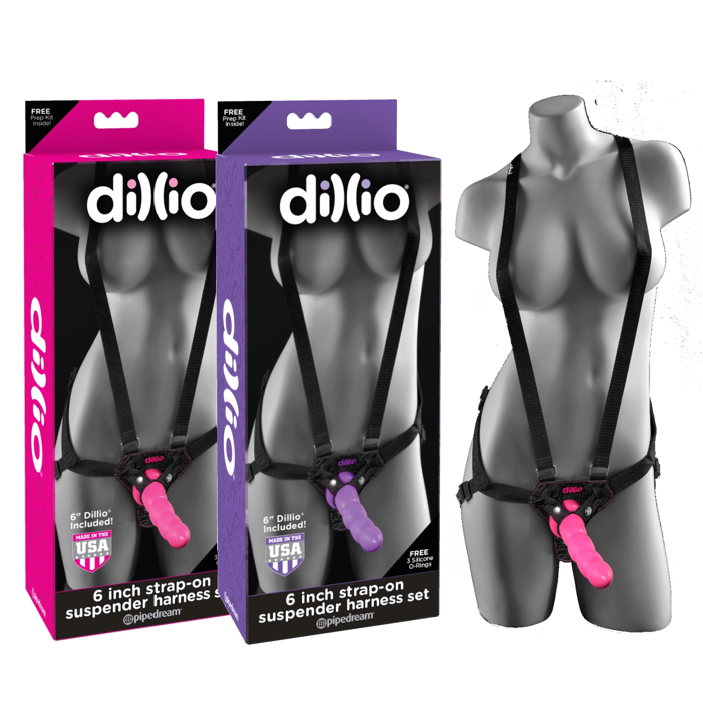 6″ Strap-On Suspender – Harness Set – Harnais – Dillio 1 6″ Strap-On Suspender – Harness Set – Harnais – Dillio