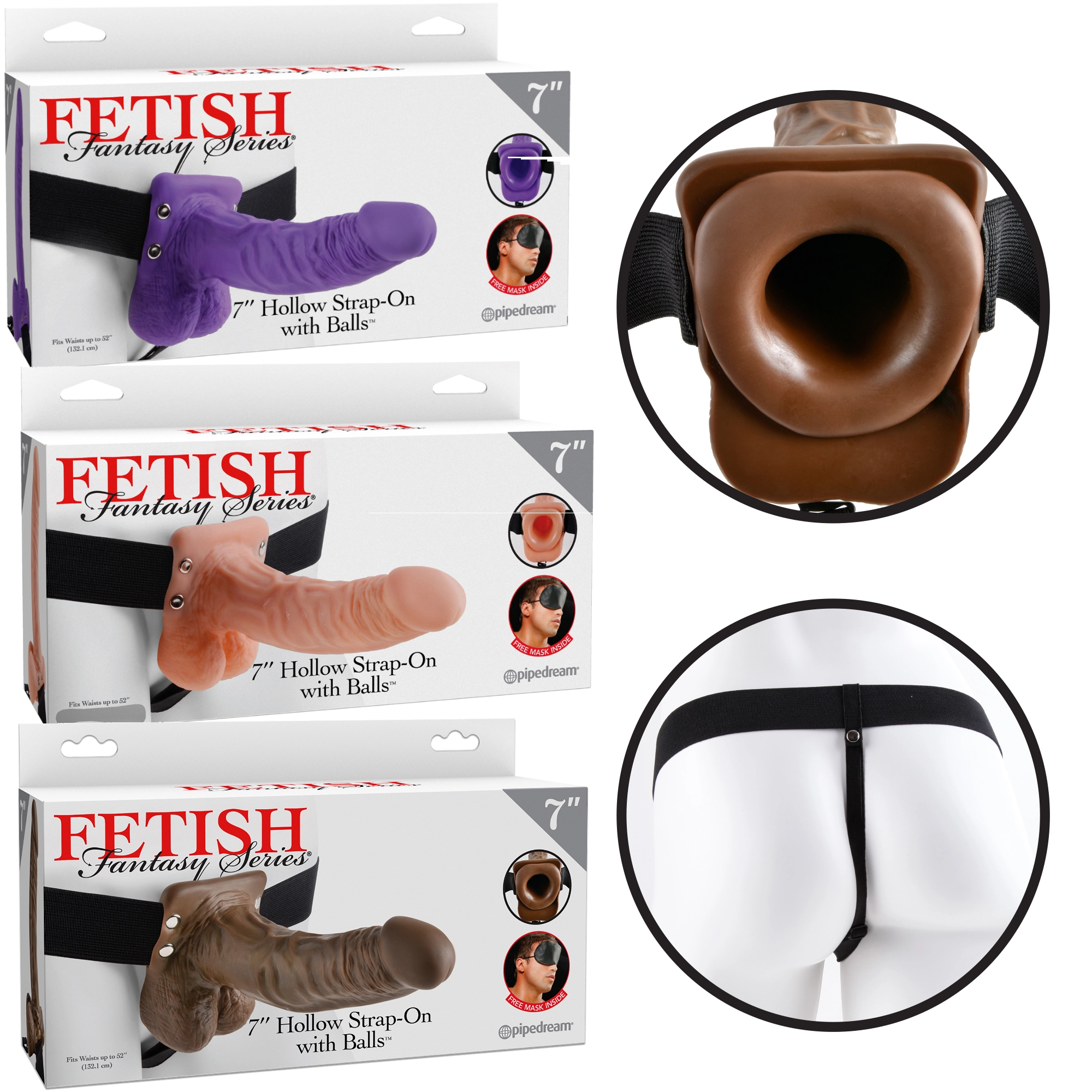 7″ Hollow Strap-On With Balls – Harnais Pour Lui – Fetish Fantasy Series 1 7″ Hollow Strap-On With Balls – Harnais Pour Lui – Fetish Fantasy Series