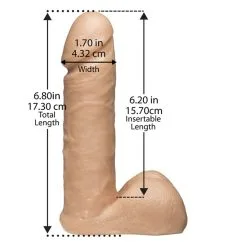 7 Inch Realistic Cock – Ultra Harness – Harnais Vac-U-Lock – Doc Jonhson -Pour couple boutique 7 Inch Realistic Cock with Ultra Harness Gode Mesure