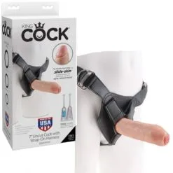 7 Uncut Cock – Strap-On Harness – Harnais – King Cock