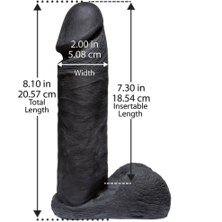 8 Inch Cock – UltraSkyn – Code Black – Vac-U-Lock – Doc Jonhson -Pour couple boutique 8 inch Cock UltraSkyn Code Black Vac U Lock Doc Jonhson 2