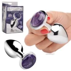 Amethyst Medium Anal Plug – Plug Anale Avec Bijou – Booty Sparks Gemstones