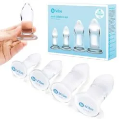 Anal Dilatators Set – Ensemble De Plugs Anales En Verre – B-Vibe