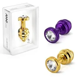 Ano – 25mm – Plug Anale Ondulée Avec Bijou – Diogol Paris