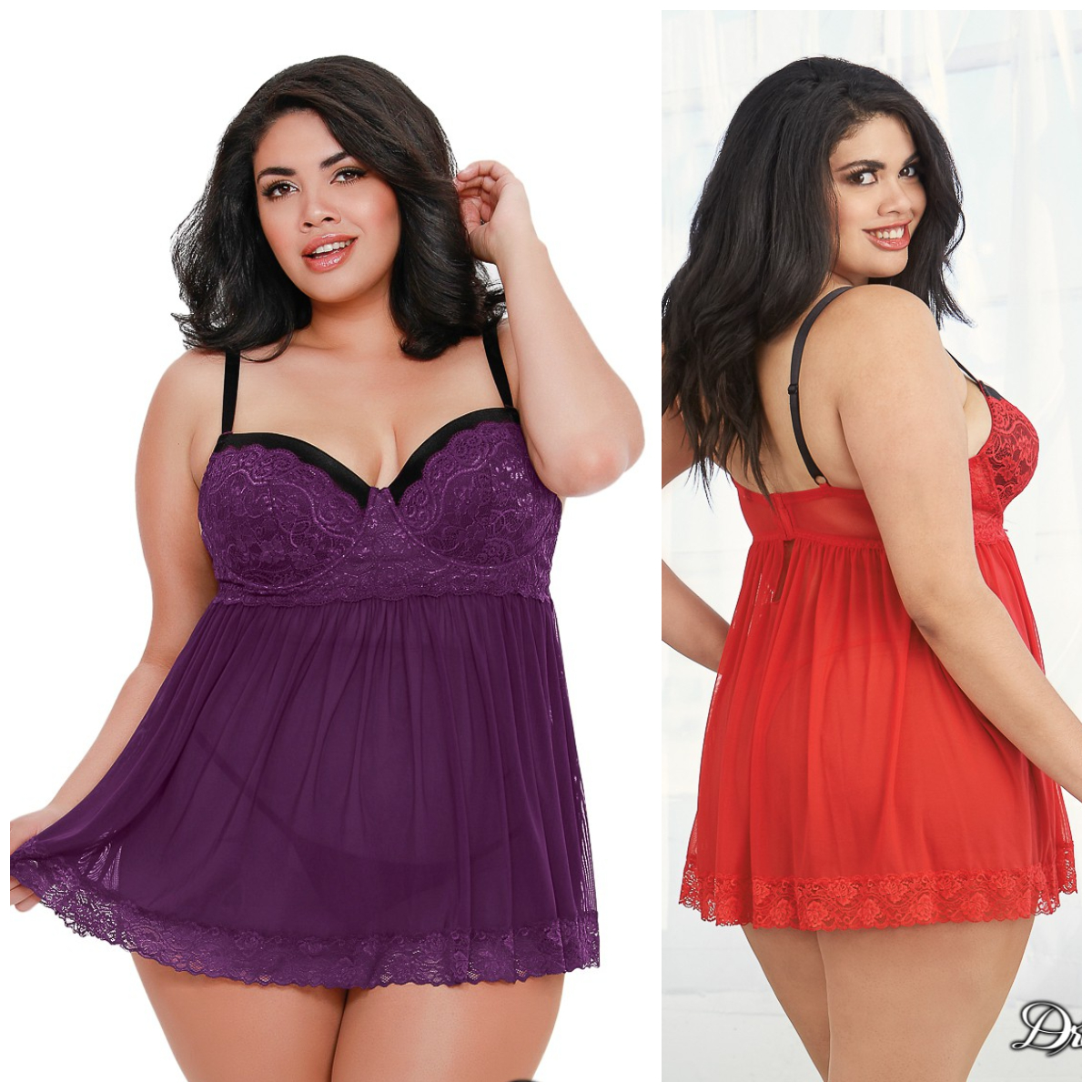 Babydoll – 11020X – Grande-Taille – Dreamgirl 1 Babydoll – 11020X – Grande-Taille – Dreamgirl