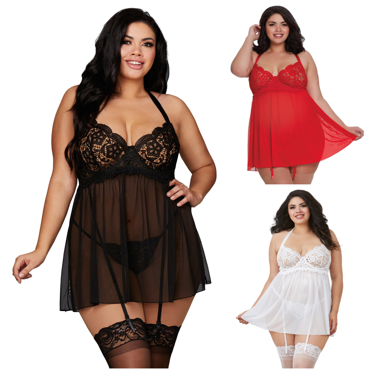 Babydoll – 11456X – Grande Taille – Dreamgirl 1 Babydoll – 11456X – Grande Taille – Dreamgirl