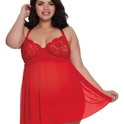 Babydoll – 11456X – Grande Taille – Dreamgirl -Pour couple boutique Babydoll 11456X Grande Taille Dreamgirl 4 scaled 1