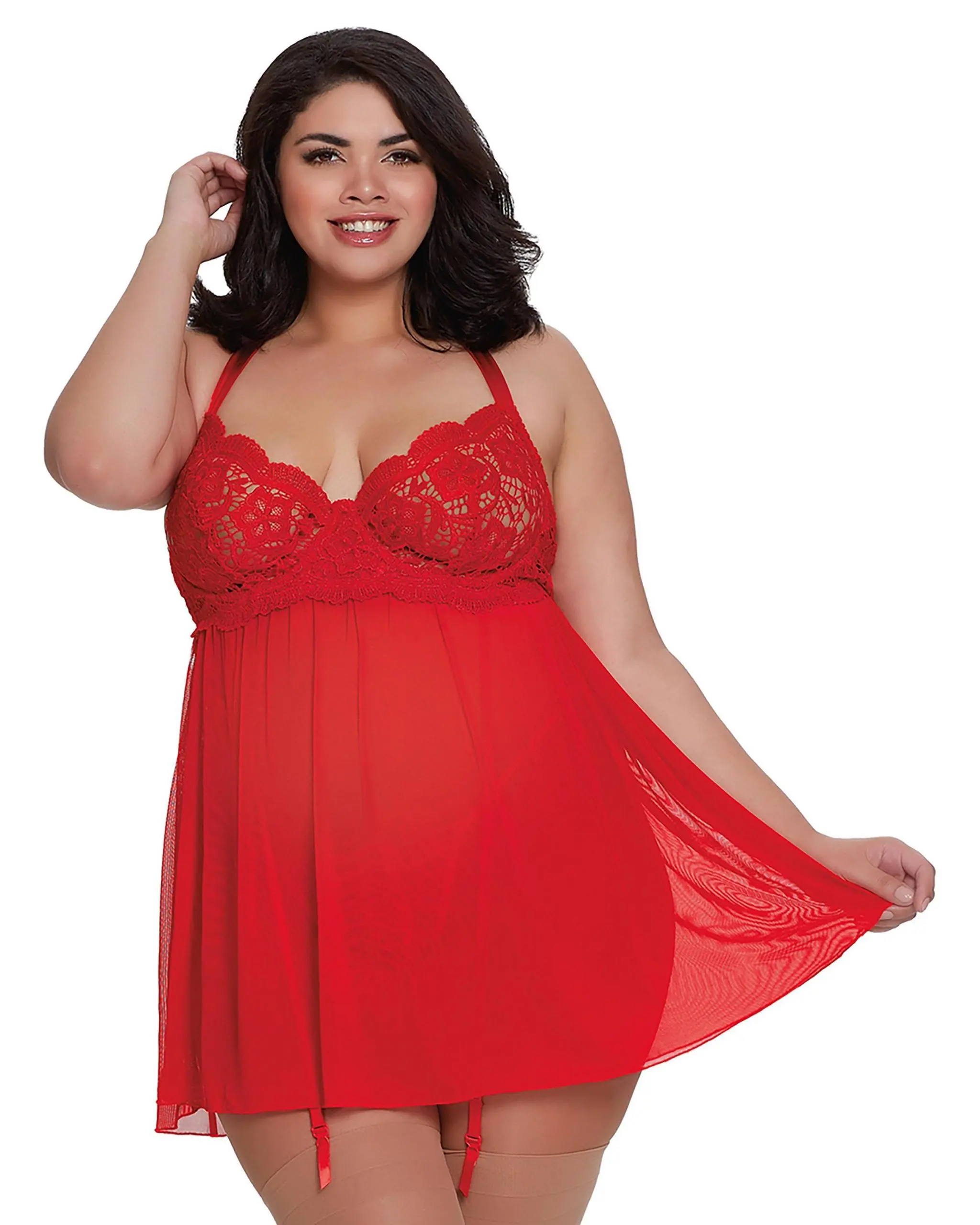 Babydoll – 11456X – Grande Taille – Dreamgirl 4 Babydoll – 11456X – Grande Taille – Dreamgirl – Image 4