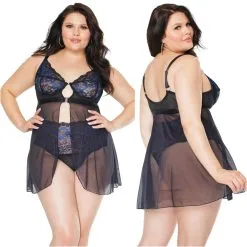 Babydoll – 22103X – Grande Taille – Coquette