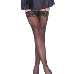 Bas Cuisse Avec Dentelle – 1011Q – Grande Taille – Leg Avenue -Pour couple boutique Bas 10111 Leg Avenue 2 2