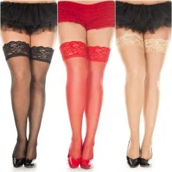 Bas Stay-Up – 4139X – Grande Taille – Music Legs