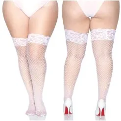 Bas Stay Up En Résille – 9201X – Grande Taille – Leg Avenue