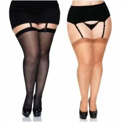 Bas Transparent – 1001Q – Taille Plus – Leg Avenue