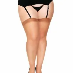 Bas Transparent – 1001Q – Taille Plus – Leg Avenue -Pour couple boutique Bas Transparent 1001Q Taille Plus Leg Avenue 3 1