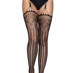 Bas En Filry Avec Porte-jarretelles Attaché – 1955 – Leg Avenue -Pour couple boutique Bas en Filry avec Porte jarretelles Attache 1955 Leg Avenue 4 scaled 1