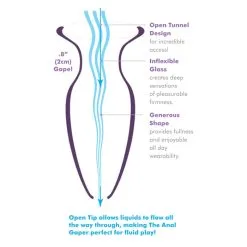 Beginner’s Anal Gaper – Plug Anale En Verre – Anal Fantasy Elite Collection -Pour couple boutique Beginners Anal Gape Plug Anale en Verre Anal Fantasy Elite Collection 1