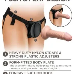 Beginner’s Silicone Body Dock Kit – Ensemble De Harnais – King Cock Elite 13 Beginner’s Silicone Body Dock Kit – Ensemble De Harnais – King Cock Elite -Pour couple boutique Beginners Body Dock Strap On Harness Harnais King Cock Elite 4