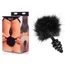 Black Bunny Tail – Plug Anale Avec Queue De Lapin – Tailz