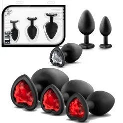 Bling Plugs Training Kit – Luxe – Ensemble De Plug Anale Avec Bijou – Blush