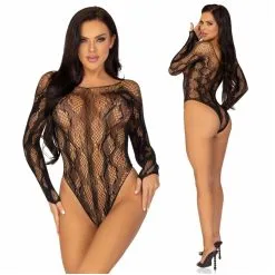 Body à Manche Longues En Résille – 89298 – Leg Avenue