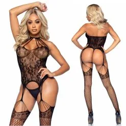 Bodystocking En Dentelle Florale – 89292 – Leg Avenue