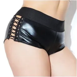Booty Short En Wetlook – 20214X – Grande Taille – Coquette