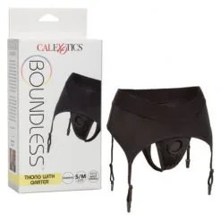 Boundless Thong With Garter – Harnais Avec Porte-Jaretelles – California Exotics