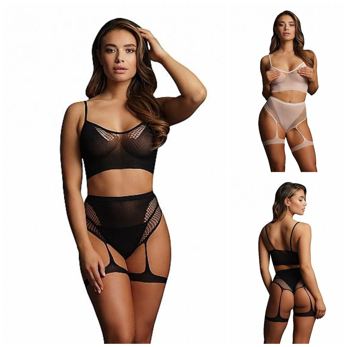 Bra Set With Garters – Ensemble 2pcs – 004 – Bliss – Le Désir 1 Bra Set With Garters – Ensemble 2pcs – 004 – Bliss – Le Désir