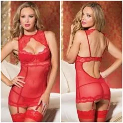 Chemise Avec Jarretières – 25504 – Large – Shirley Of Hollywood