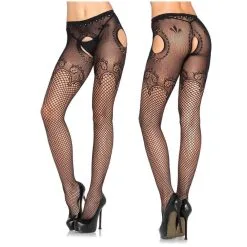 Collant En Filet Avec Dentelle Duchesse – 1067 – Leg Avenue