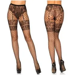 Collant En Filet Avec Fausse Jarretières – 9281 – Leg Avenue