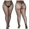 Collant En Résille Allegra Avec Couture Arrière – 9282X – Grande Taille – Leg Avenue