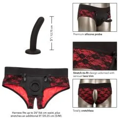 Crotchless Pegging Panty Set – Harnais – Scandal -Pour couple boutique Crotchless Pegging Panty Set Harnais Scandal 10