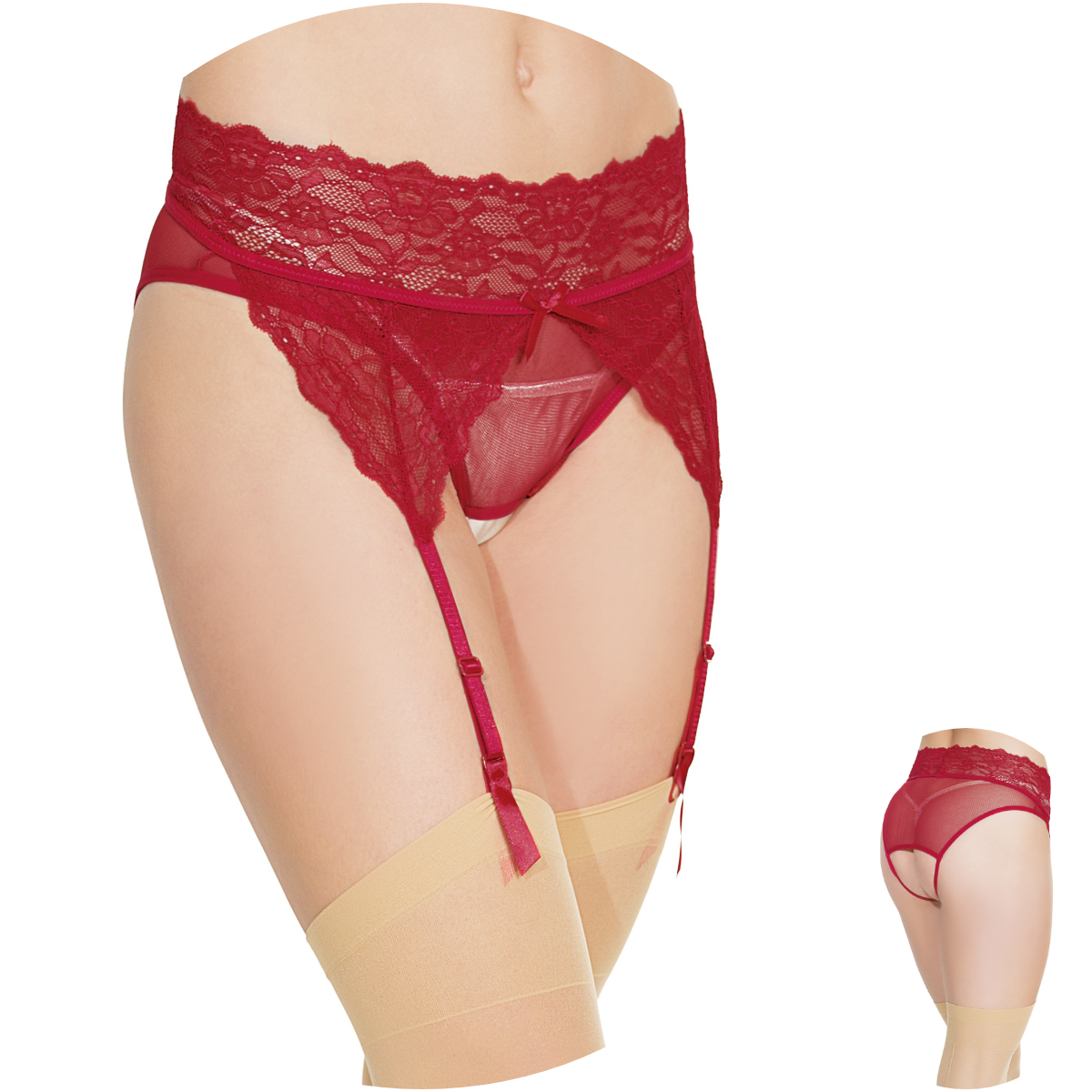 Culotte Avec Jarretière Sans Entre-Jambes – 7245 – Coquette 1 Culotte Avec Jarretière Sans Entre-Jambes – 7245 – Coquette
