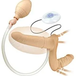 Double Pleasure Inflatable Strap-On- Harnais Vibrant Et Gonflable -Pour couple boutique Double Pleasure Inflatable Strap On Harnais Vibrant et Gonflable 1