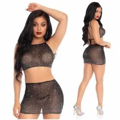 Ensemble 2pcs Avec Strass – 86152 – Leg Avenue