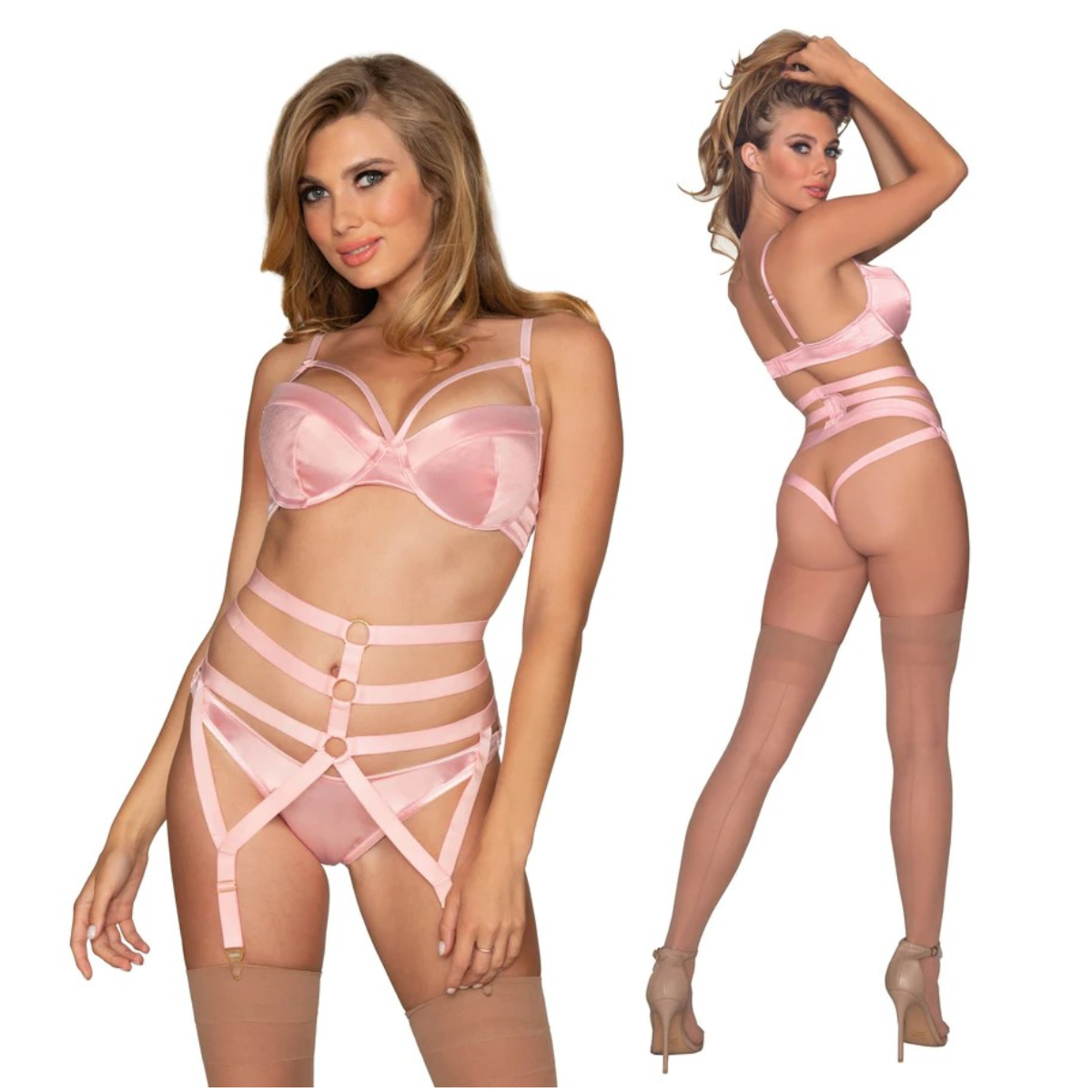 Ensemble 3pcs En Satin – 12435 – Dreamgirl 1 Ensemble 3pcs En Satin – 12435 – Dreamgirl