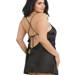 Ensemble Peignoir Et Babydoll En Satin – 3717X – Grande Taille – Dreamgirl -Pour couple boutique Ensemble Peignoir et Babydoll en Satin 3717X Grande Taille Dreamgirl 3 1
