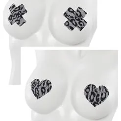 Ensemble De Pastilles à Mamelons En Dentelle Léopard – 21144 – Coquette