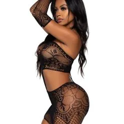 Ensemble De Robe En Dentelle – 86133 – Leg Avenue -Pour couple boutique Ensemble de Robe en Dentelle 86133 Leg Avenue 8