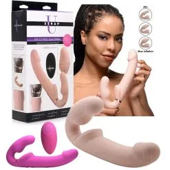 Ergo Fit – 10X Evoke – Strapless Strap-On – Sans Harnais Vibrant Et Gonflable – U-Strap