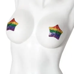 Étoile Avec Strass Multi-Couleur – 7265 – Pastille à Mamelon -Pour couple boutique Etoile avec Strass Multi Couleur Pastille a Mamelon 3 1