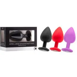 Extra-Large – Diamond Butt Plug – Plug Anale Avec Bijou – Ouch!