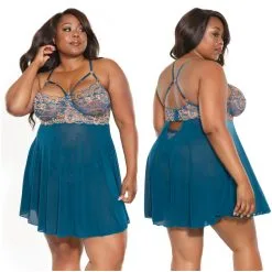 Nuisette Et String – 23118X – Grande Taille – Coquette