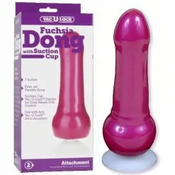 Fuchsia Dong With Suction Cup – Gode Vac-U-Lock – Doc Jonhson