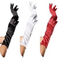 Gant En Satin Au Coude – 8B – Leg Avenue